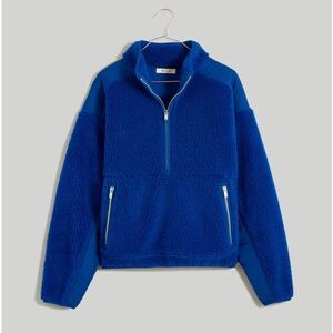 Madewell - Faux Shearling Half-Zip Pullover - Small